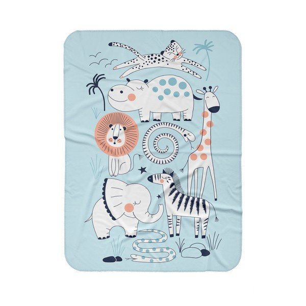 Modra otroška odeja 85x125 cm – OYO kids