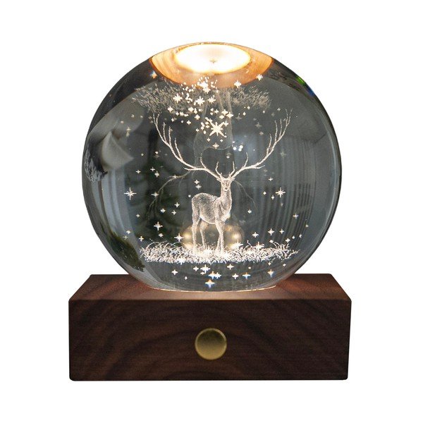 Temno rjava svetlobna dekoracija na USB Amber – Gingko