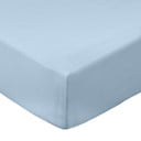 Modra napenjalna rjuha iz bombažnega perkala 90x190 cm Cotton Percale – Bianca