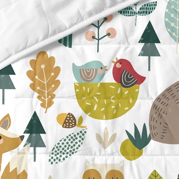Bombažno otroško posteljno pregrinjalo 260x180 cm Harvestwood - Moshi Moshi-image-1