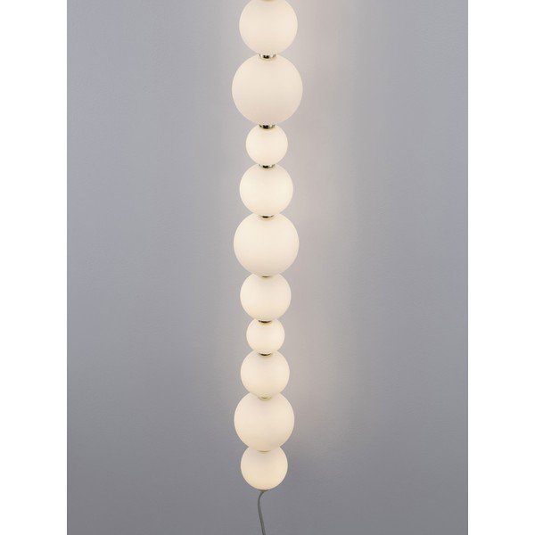 Bela/v zlati barvi kovinska LED zatemnitvena stenska svetilka Perla – Nova Luce-image-3