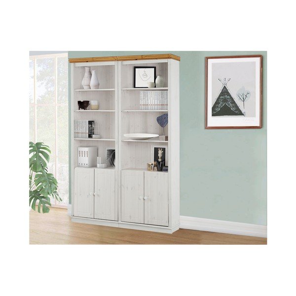 Bel regal iz masivnega bora 148x223 cm Anita – Støraa-image-1