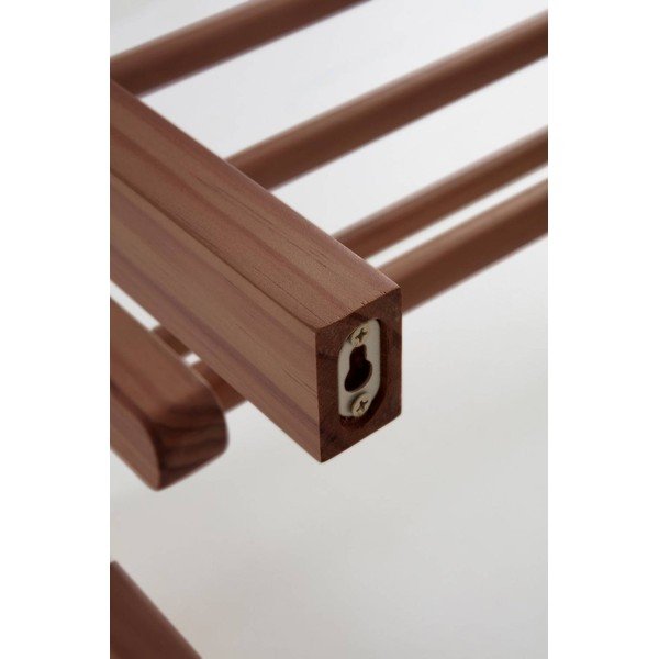 Obešalnik iz masivnega bora v temni naravni barvi 70x30 cm Eddison – Jotex-image-3