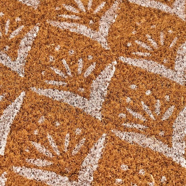 Predpražnik iz kokosovih vlaken 60x40 cm Mini White – Casa Selección-image-1