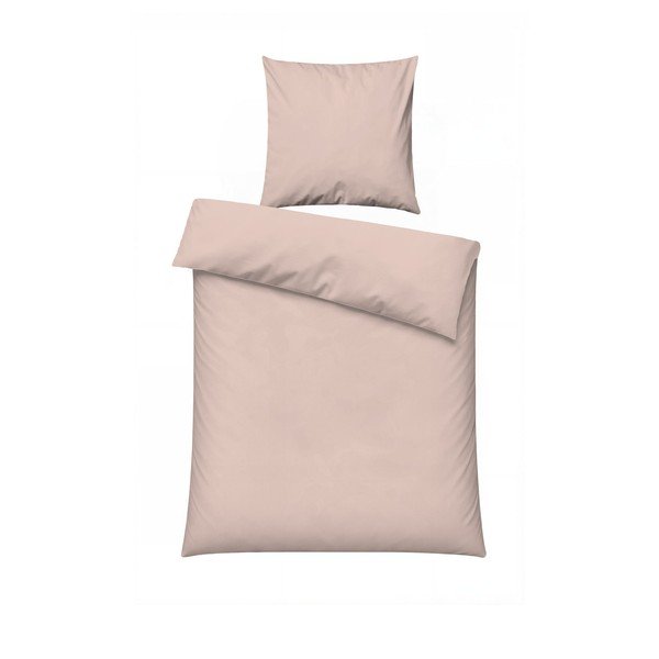Prašno rožnata enojna posteljnina 200x140 cm Plain  – Mijolnir