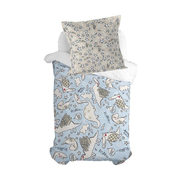 Otroška bombažna prevleka za vzglavnik Moshi Moshi Dino Friends, 80 x 80 cm-image-3