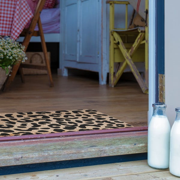 Predpražnik iz kokosovih vlaken 40x60 cm Leopard – Artsy Doormats-image-4