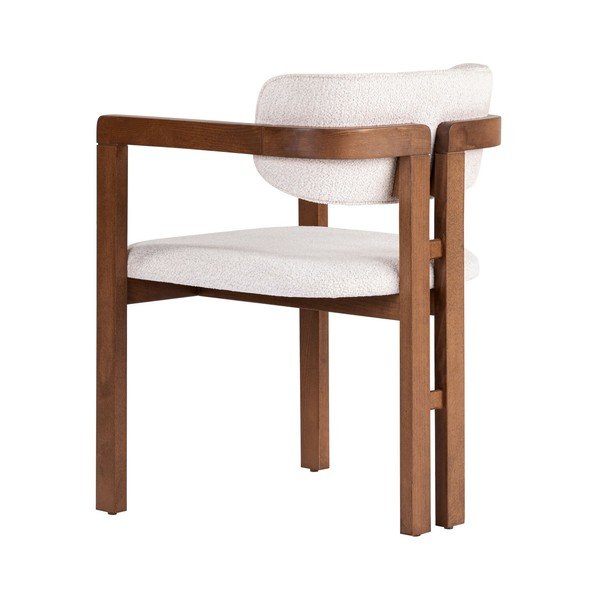Bel jedilni stol z nasloni za roke Toscana – Kalune Design-image-2