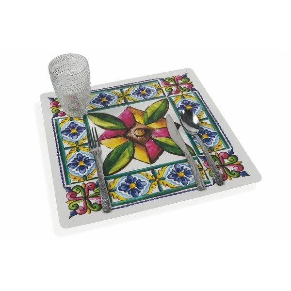 Plastični pogrinjeki v kompletu 6 kos 37x37 cm Costiera - Villa d'Este-image-1