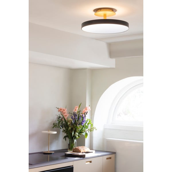 Črna LED stropna svetilka s kovinskim senčnikom ø 43 cm Asteria Up – UMAGE-image-3