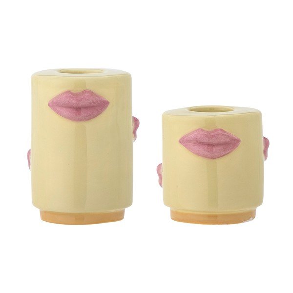 Svečniki v kompletu 2 ks iz kamenine Sassy – Bloomingville-image-4