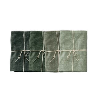 Komplet 4 serviet Really Nice Things Green Gradient, 43 x 43 cm