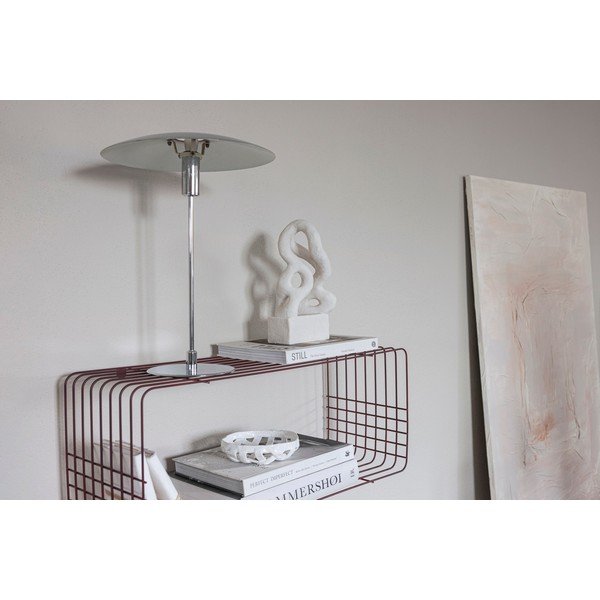 Bordo rdeča večnivojska kovinska polica 70 cm Wire – Mette Ditmer Denmark-image-2