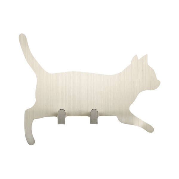 Obešalniki iz nerjavečega jekla z namestitvijo brez vrtanja v kompletu 2 ks Cat – Maximex