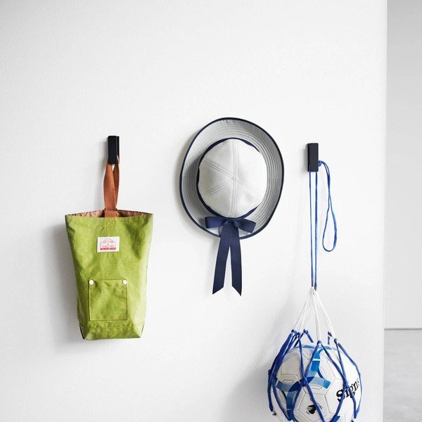 Črni kovinski stenski obešalniki v kompletu 3 ks Tower – YAMAZAKI-image-3