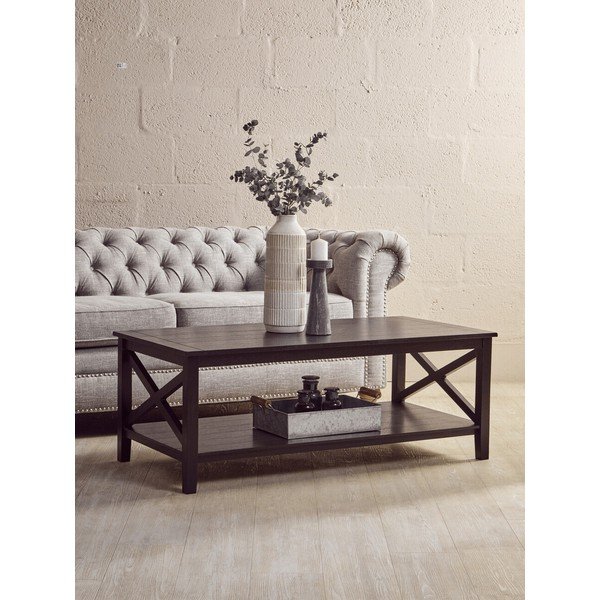 Črna klubska mizica 60x120 cm Heritage – Premier Housewares-image-1