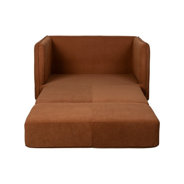 Oranžen/rjav fotelj Jopie – White Label-image-3