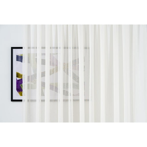 Kremno bela prosojna zavesa 140x245 cm Vicenza – Mendola Fabrics-image-3