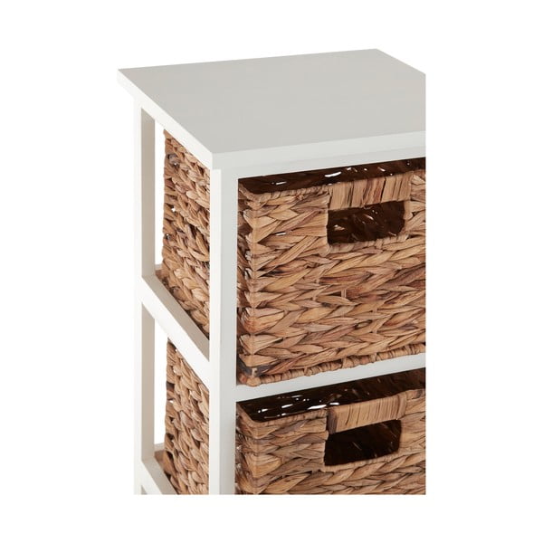 Bela/v naravni barvi kopalniška polica iz masivne pavlonije 32x100 cm Padstow – Premier Housewares-image-1