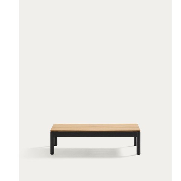 Vrtna klubska mizica iz masivnega tika 57x91 cm Sorells – Kave Home-image-2
