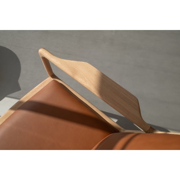 Fotelj v sivi in naravni barvi Dedo – Gazzda-image-3