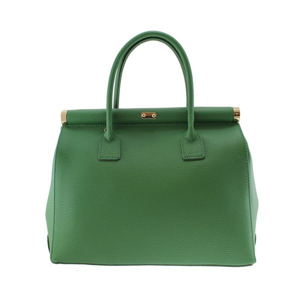 Zelena usnjena torbica Chicca Borse Blair-image-1