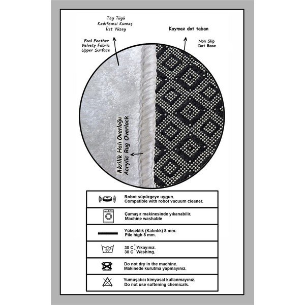 Sive kopalniške preproge v kompletu 2 ks 60x100 cm Pendor – Foutastic-image-2