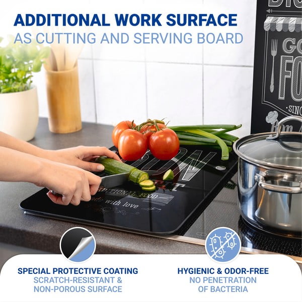 Komplet 2 steklenih zaščitnih plošč za štedilnik Wenko Bon Appetit, 52 x 30 cm-image-3