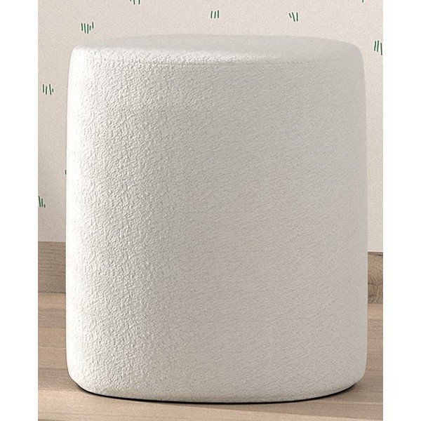 Bel otroški tabure iz tkanine bouclé MOON – Vipack-image-1