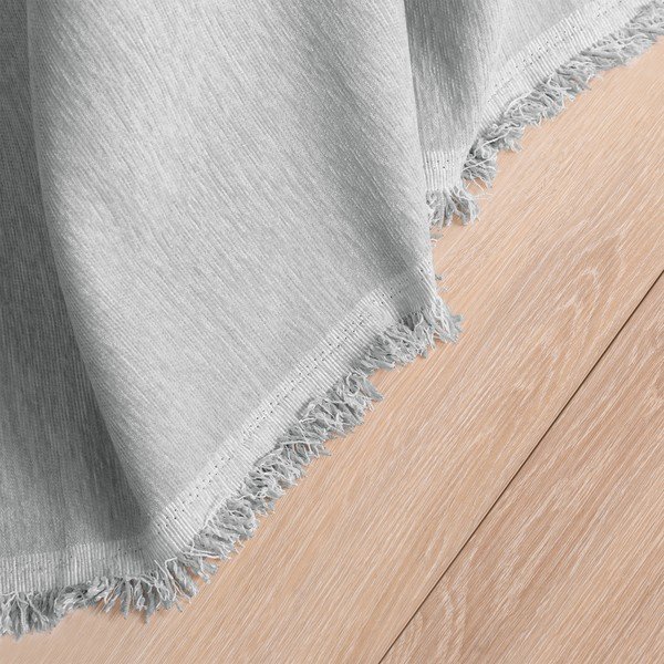 Svetlo sivo pregrinjalo iz šenilje 220x240 cm Talo – Filumi-image-3