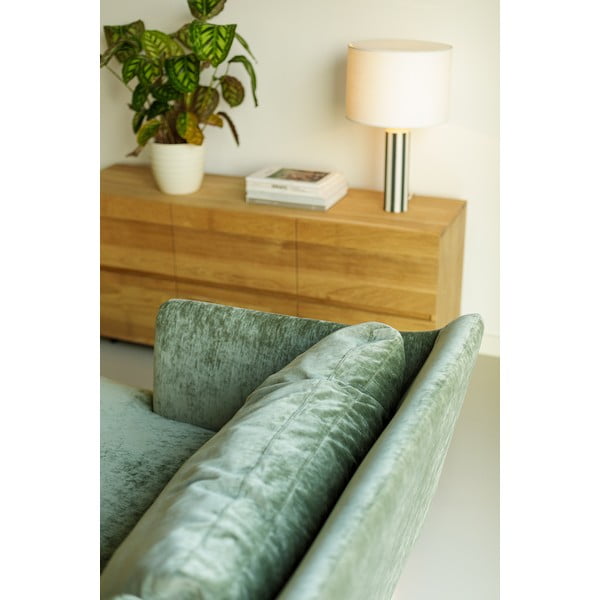 Svetlo zelena žametna kotna sedežna garnitura (levi kot) Vera – Sits-image-1