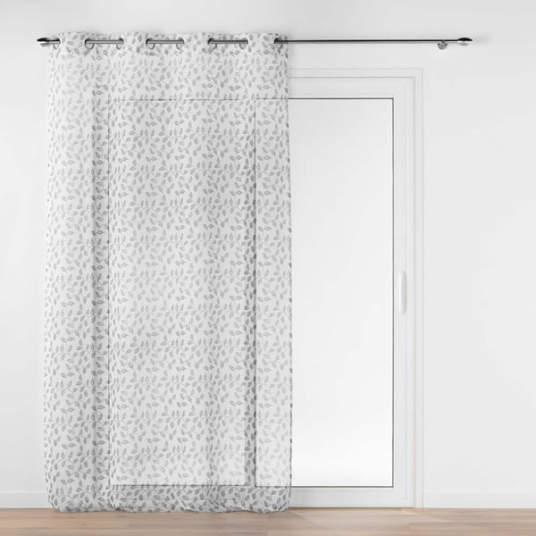 Siva prosojna zavesa iz tančice 137x280 cm Farandole – douceur d'intérieur
