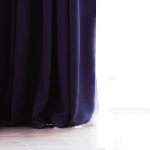 Temno vijolična zavesa DecoKing Pierre, 140 x 270 cm