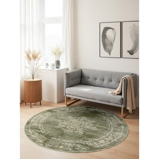 Zelena okrogla preproga ø 120 cm Gloria Lydia – Hanse Home