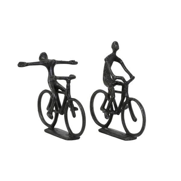 Kovinski kipci v kompletu 2 ks 22 cm Cyclists – Light & Living