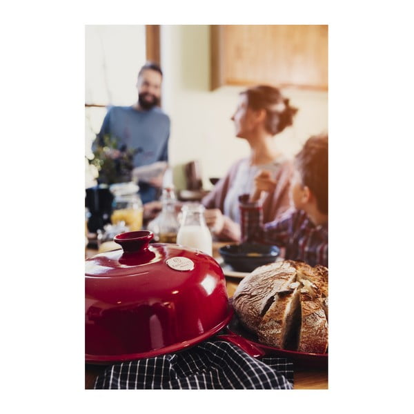 Rdeč keramičen okrogli pekač za kruh Emile Henry, ⌀ 28,5 cm-image-2