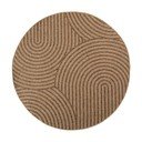 Rjava okrogla notranja in zunanja preproga ø 120 cm Timber 1401 – Ayyildiz Carpets
