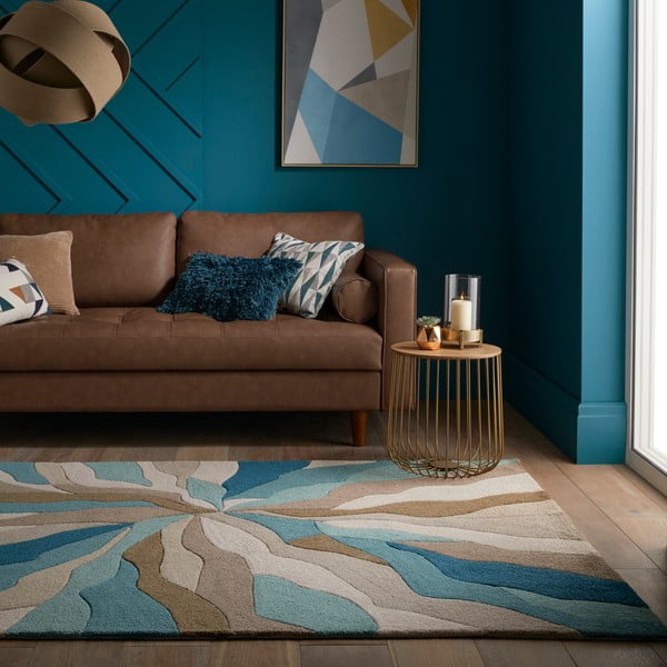 Turkizna preproga 170x120 cm Zest Infinite - Flair Rugs-image-1
