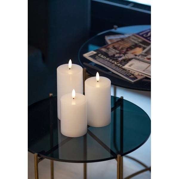 LED sveče v kompletu 3 ks (višina 15 cm) Sille Rechargeable – Sirius-image-1