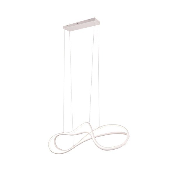 Bela LED viseča svetilka s kovinskim senčnikom Nala – Trio Select-image-4