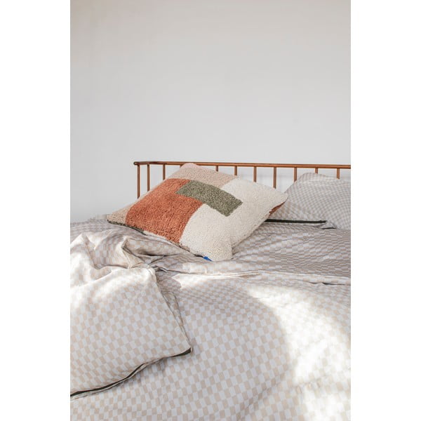 Bež podaljšana posteljnina za zakonsko posteljo iz bombažnega satena 200x220 cm Mini – Mette Ditmer Denmark-image-3