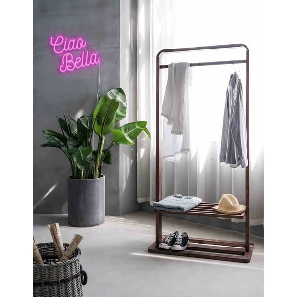 Roza stenska svetleča dekoracija Candy Shock Ciao Bella, 40 x 28,5 cm-image-1