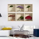 Komplet 6 nalepk s 3D učinkom Ambiance Home