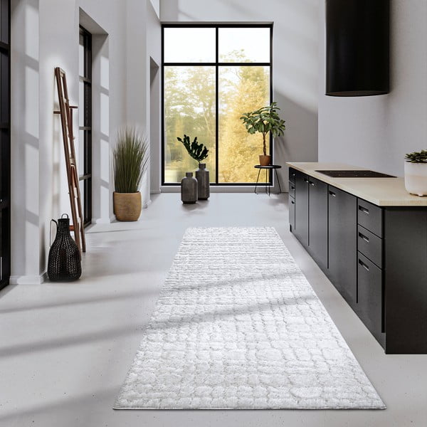 Kremno bel tekač 80x240 cm Artistique Cream White – Elle Decoration-image-1