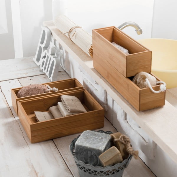 Organizator iz bambusa Compactor Woody, 30 x 15 x 6,35 cm-image-2