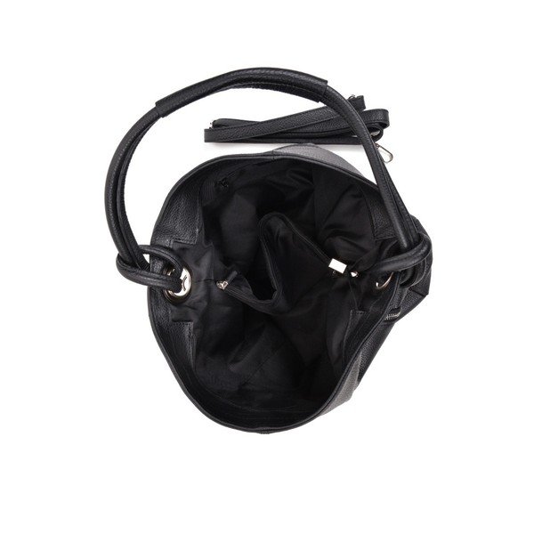 Črna usnjena torbica Anna Luchini Smiela-image-2