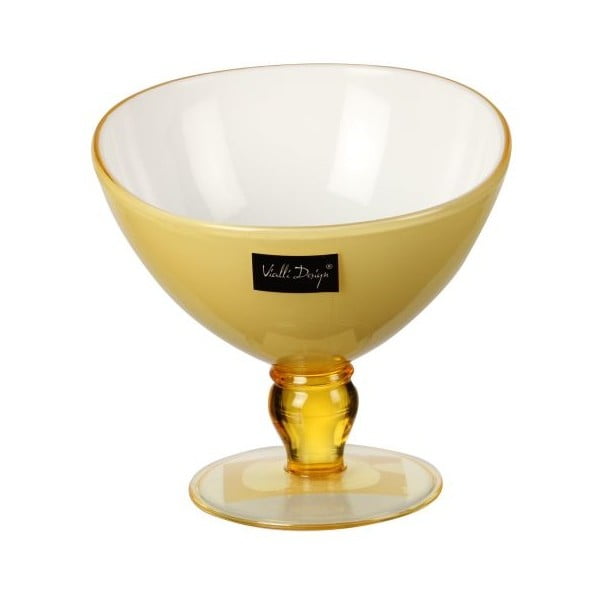 Svetlo rumena desertna skodelica Vialli Design Livio, 180 ml