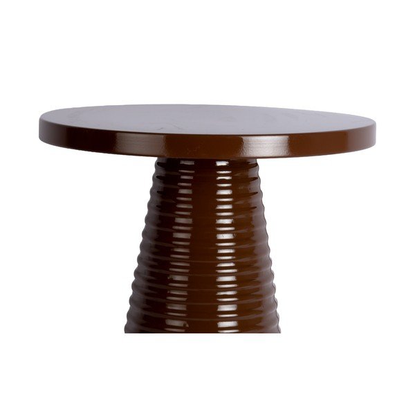 Kovinska okrogla stranska mizica ø 40 cm Catania Ribbed – Leitmotiv-image-2