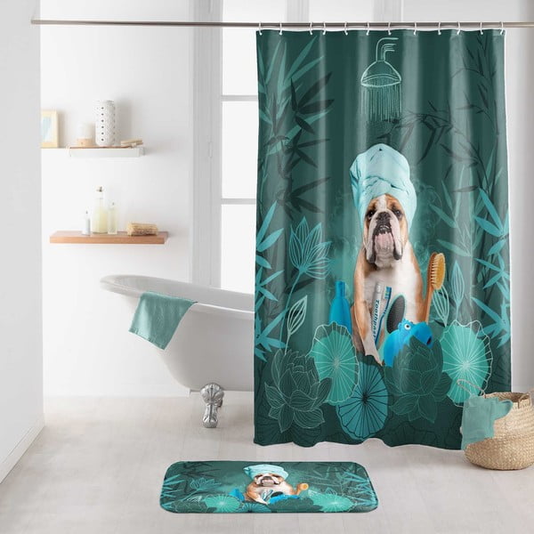 Zelena kopalniška preproga za WC 45x45 cm Doggy zen – douceur d'intérieur-image-1