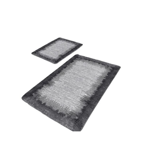 Črne/sive kopalniške preproge v kompletu 2 ks 60x100 cm – Mila Home